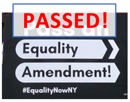 TOGETHER WE DID THIS! Equality Amendment PASSES!
